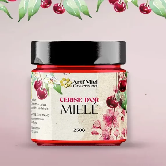Miel crémeux cerise d'or