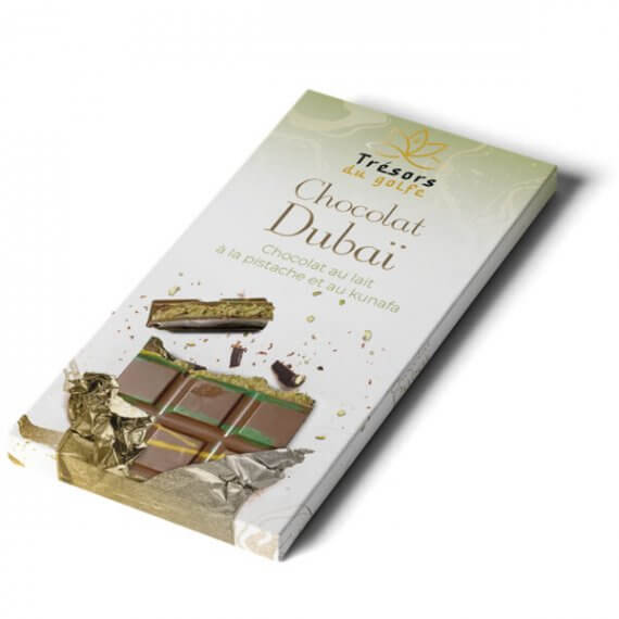 Chocolat de dubaï Pistache Kunafa