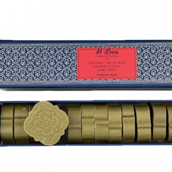 COFFRET 15 MINI SAVONS ROSE