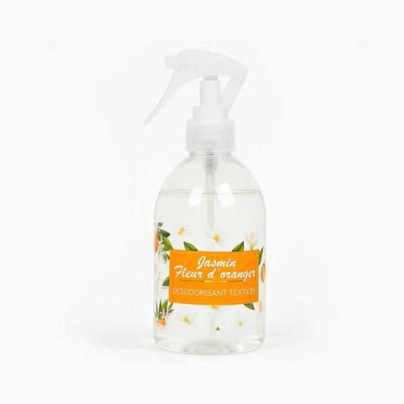 Spray textile Jasmin & Fleur d’Oranger – La Barfumerie 250ml, parfum floral et doux pour linge et maison.
