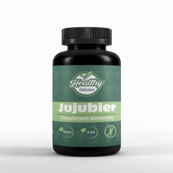 Gélules de Jujubier HEALTHY – complément alimentaire naturel pour favoriser le sommeil, la détente et le bien-être – flacon 60 gélules