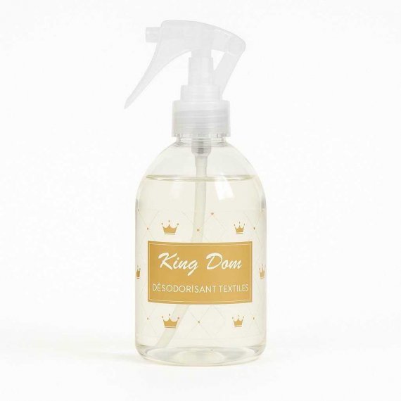 Spray textile King Dom – La Barfumerie 250ml, parfum boisé et oriental pour linge et maison.