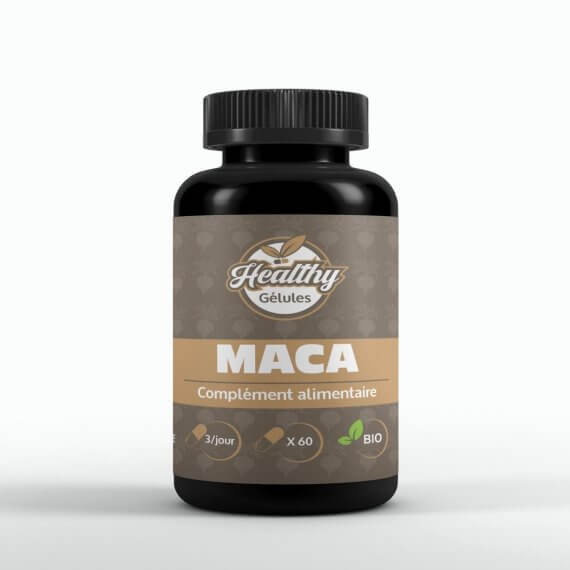 Gélules de Maca HEALTHY – complément alimentaire naturel pour énergie, vitalité et équilibre hormonal – flacon 60 gélules